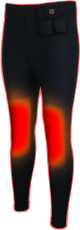 Thermo Unterzieh-Hose XS-S (EU Damen 36-40, EU Herren 44-46 ) (inkl. 2 Akkus, je 3,7 V, 3800 mAh u. Ladegerät)