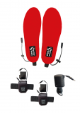 Thermo Soles avec batterie externe, taille L, EU 40-42 (y compris 2 batteries, 3,7 V, 3800 mAh chacune et chargeur)