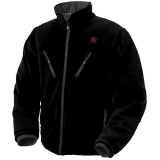 Thermo Jacket schwarz, Gr. XL, EU Damen 48-50, EU Herren 56-58, (inkl. 2 Akkus, je 3,7 V, 3800 mAh u. Ladegerät)